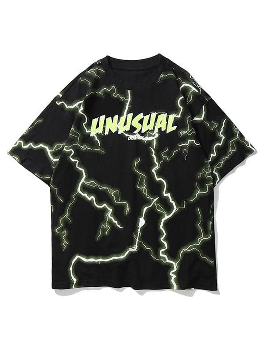 UNUSUAL Boltstrike Tee – Neon Lightning Edition