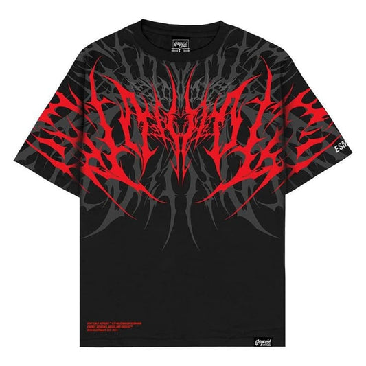 Demon Pulse Techcore Tee – Black/Red/Grey